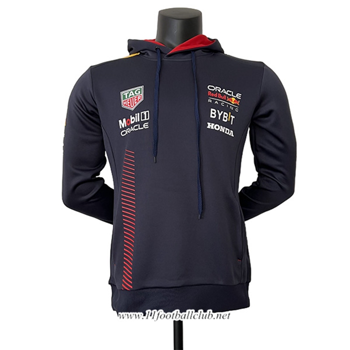 Sweatshirt Capuche F1 RedBull Racing Team Noir 2023