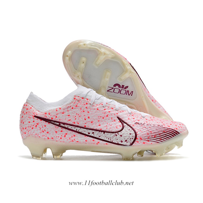 Nike Chaussures de Foot Air Zoom Mercurial Vapor XV Elite FG Rose/Blanc