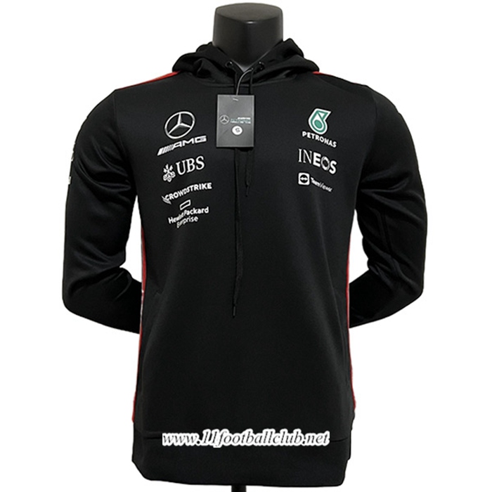 Sweatshirt Capuche F1 Mercedes Benz Team Noir 2023