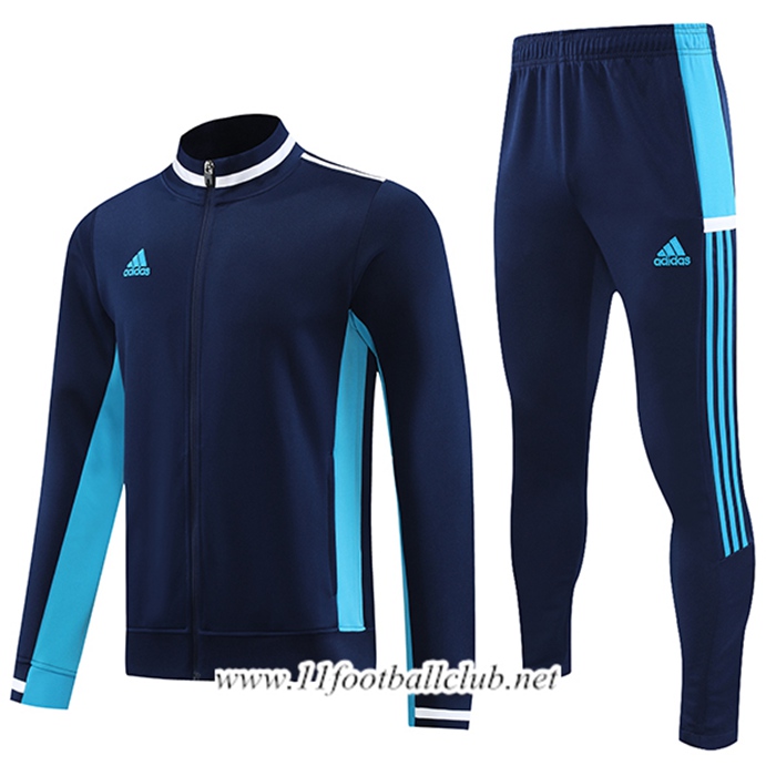 Ensemble Survetement de Foot - Veste Adidas Bleu Marine 2023/2024 -02