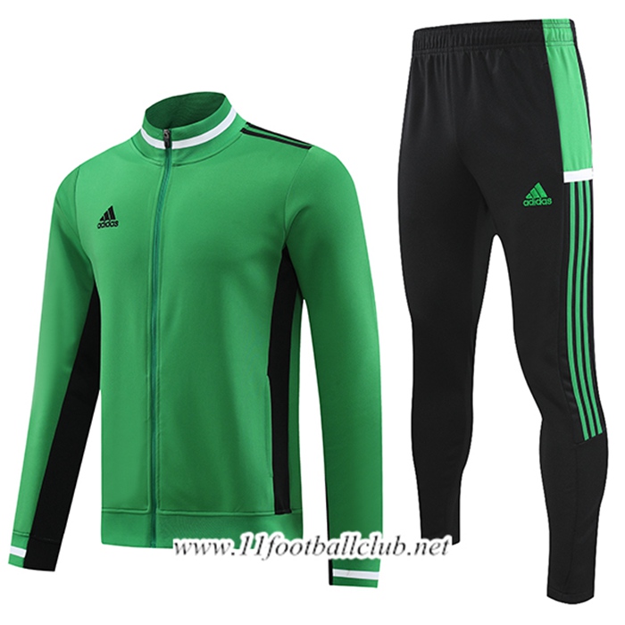 Ensemble Survetement de Foot - Veste Adidas Vert 2023/2024