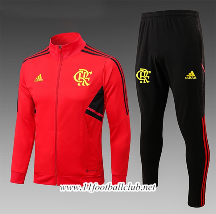 Ensemble Survetement de Foot - Veste Flamenco Enfant Rouge 2022/2023