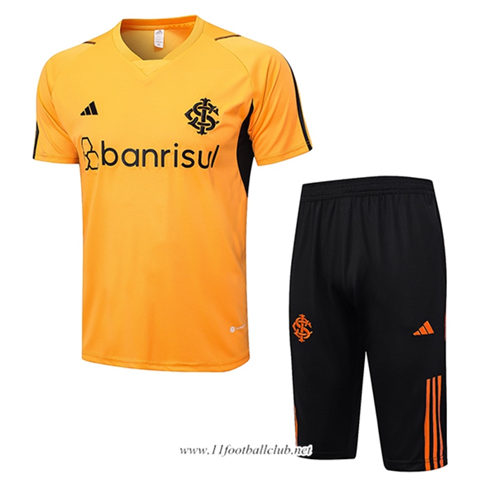 Ensemble Training T-Shirts + Shorts Brésil Orange 2023/2024