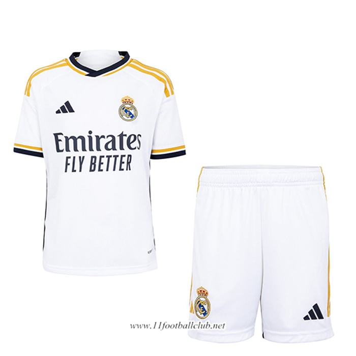 Nouveau Maillot de Foot Real Madrid Enfant Domicile 2023/2024