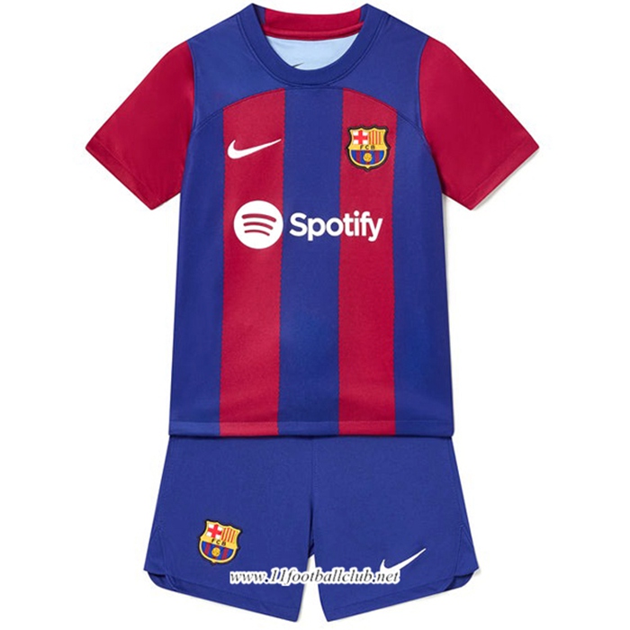 Nouveau Maillot de Foot FC Barcelone Enfant Domicile 2023/2024
