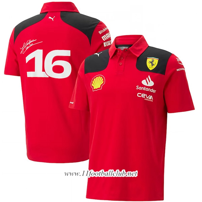 Polo F1 Scuderia Ferrari Team Rouge 2023