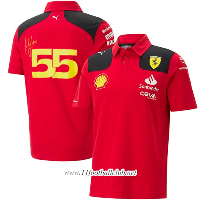 Polo F1 Scuderia Ferrari Team Rouge 2023 -02