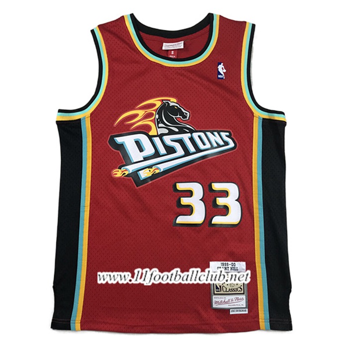 Maillot Detroit Pistons (HILL #33) 2023/24 Rouge