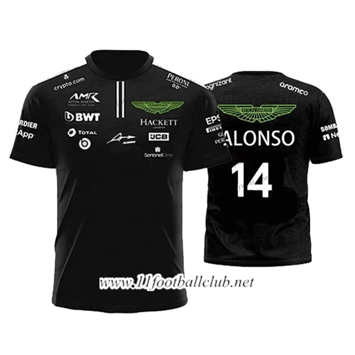 T-Shirt F1 Aston Martin Team Noir 2023