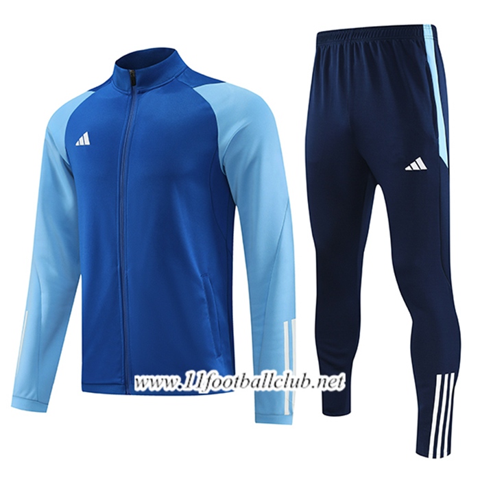 Ensemble Survetement de Foot - Veste Adidas Bleu 2023/2024 -03