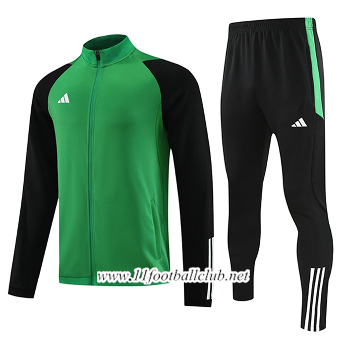 Ensemble Survetement de Foot - Veste Adidas Vert 2023/2024 -02