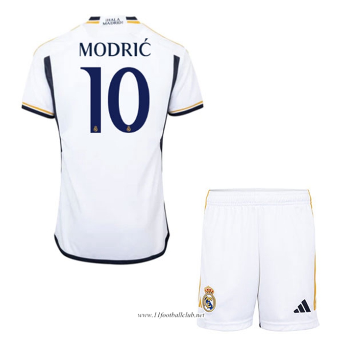 Maillot de Foot Real Madrid (MODRIC #10) Enfants 2023/2024 Domicile
