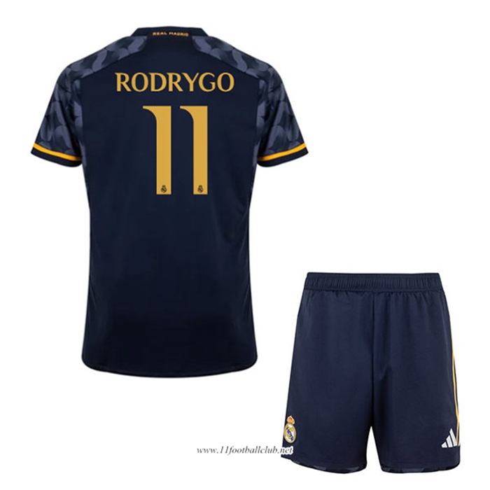 Maillot de Foot Real Madrid (RODRYGO #11) Enfants 2023/2024 Exterieur