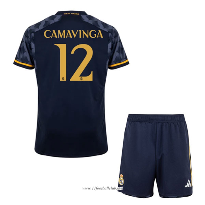 Maillot de Foot Real Madrid (CAMAVINGA #12) Enfants 2023/2024 Exterieur