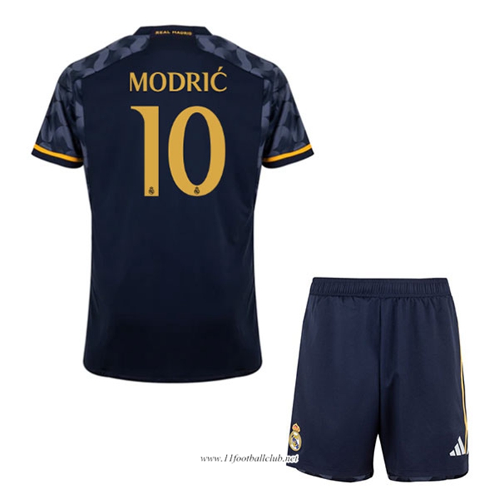 Maillot de Foot Real Madrid (MODRIC #10) Enfants 2023/2024 Exterieur