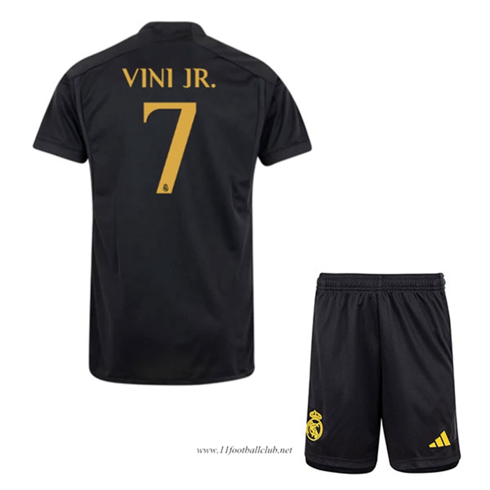 Maillot de Foot Real Madrid (VINI JR. #7) Enfants 2023/2024 Third