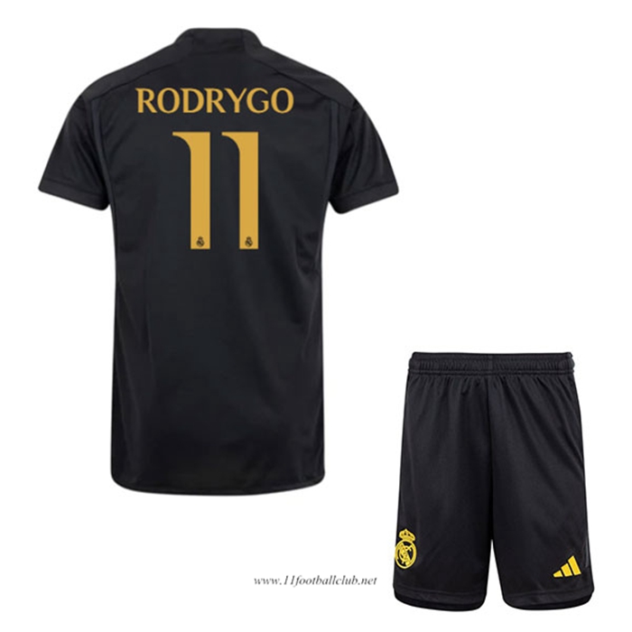 Maillot de Foot Real Madrid (RODRYGO #11) Enfants 2023/2024 Third
