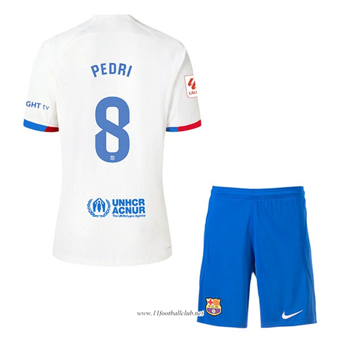 Maillot de Foot Barcelona (PEDRI #8) Enfants 2023/2024 Exterieur