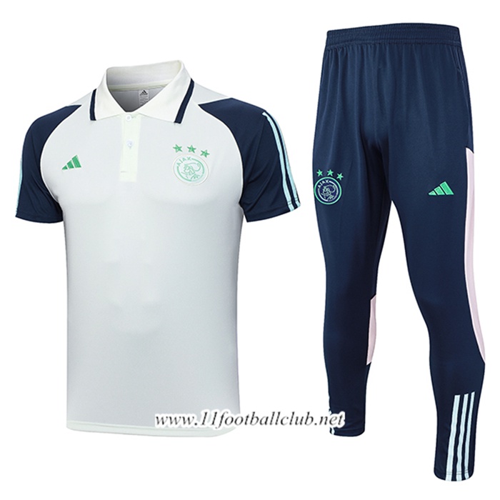 Ensemble Polo Foot Ajax Vert 2023/2024