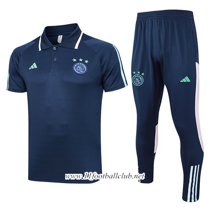 Ensemble Polo Foot Ajax Bleu Marine 2023/2024