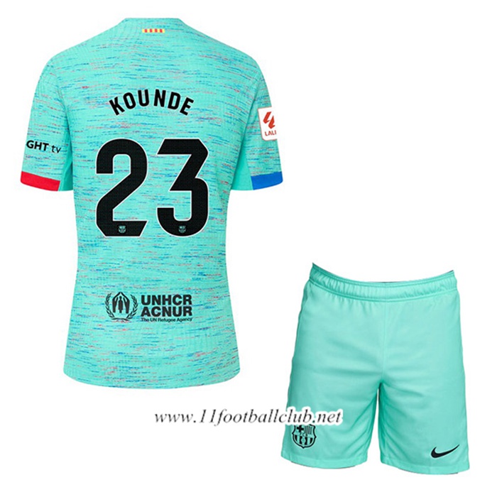 Maillot de Foot Barcelona (KOUNDE #23) Enfants 2023/2024 Third