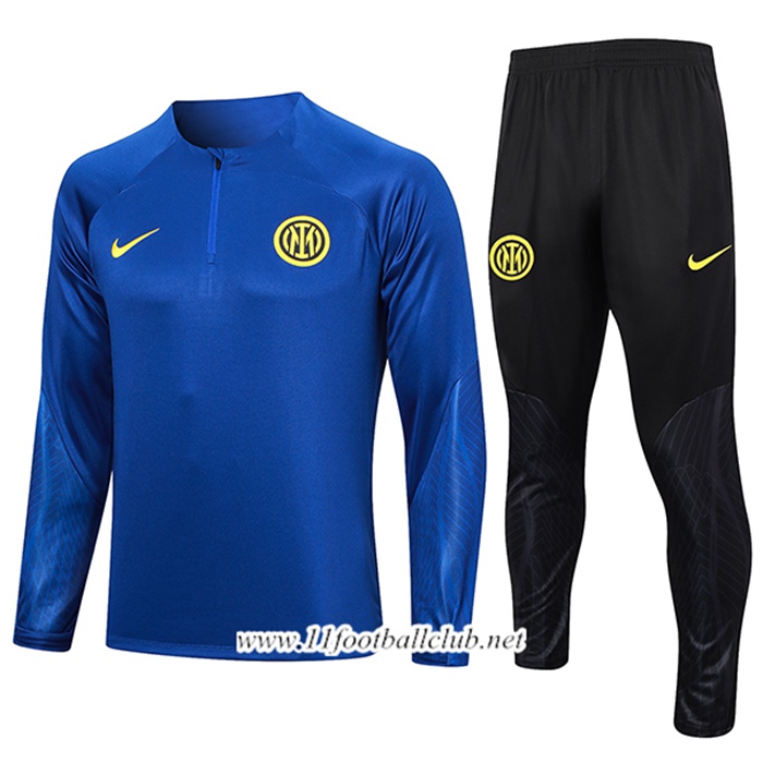 Ensemble Survetement de Foot Inter Milan Bleu Marine 2023/2024
