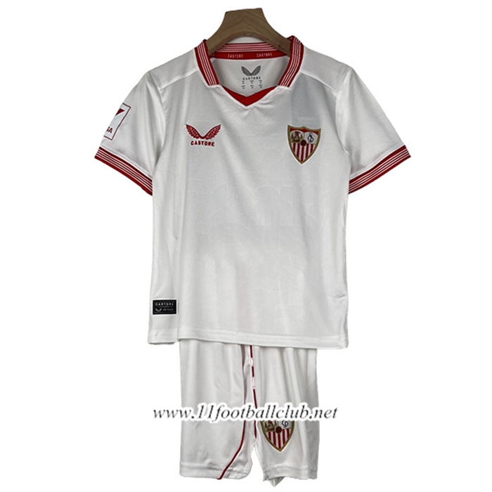 Maillot de Foot Sevilla FC Enfant Domicile 2023/2024