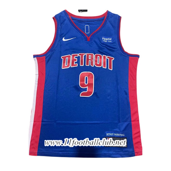 Maillot Detroit Pistons (THOMPSON #9) 2023/24 Bleu/Rouge