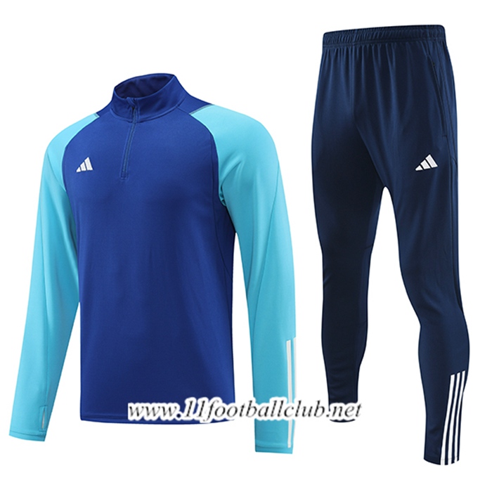 Ensemble Survetement de Foot Adidas Bleu 2023/2024 -02