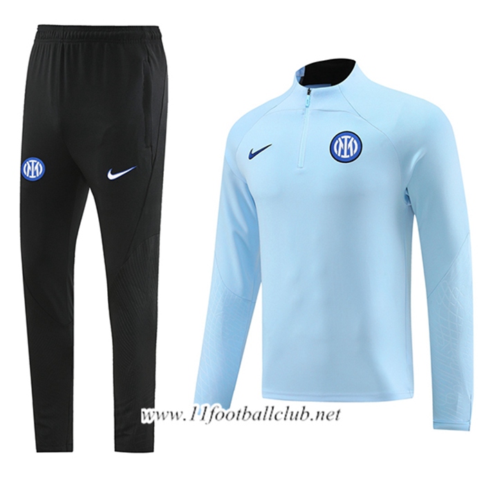 Ensemble Survetement de Foot Inter Milan Bleu/Noir 2023/2024