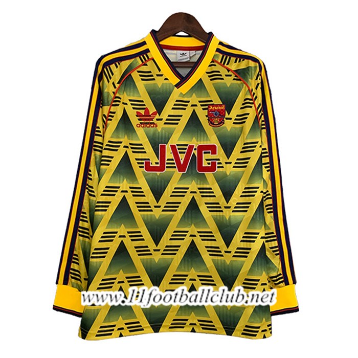 Maillot de Foot Arsenal Retro Exterieur Manches Longues 1991/1993