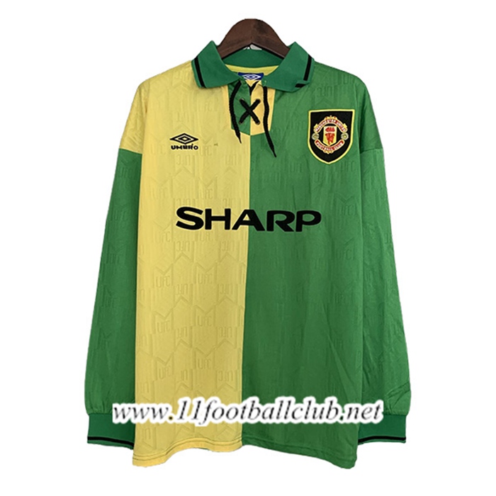 Maillot de Foot Manchester United Retro Third Manches Longues 1992/1994