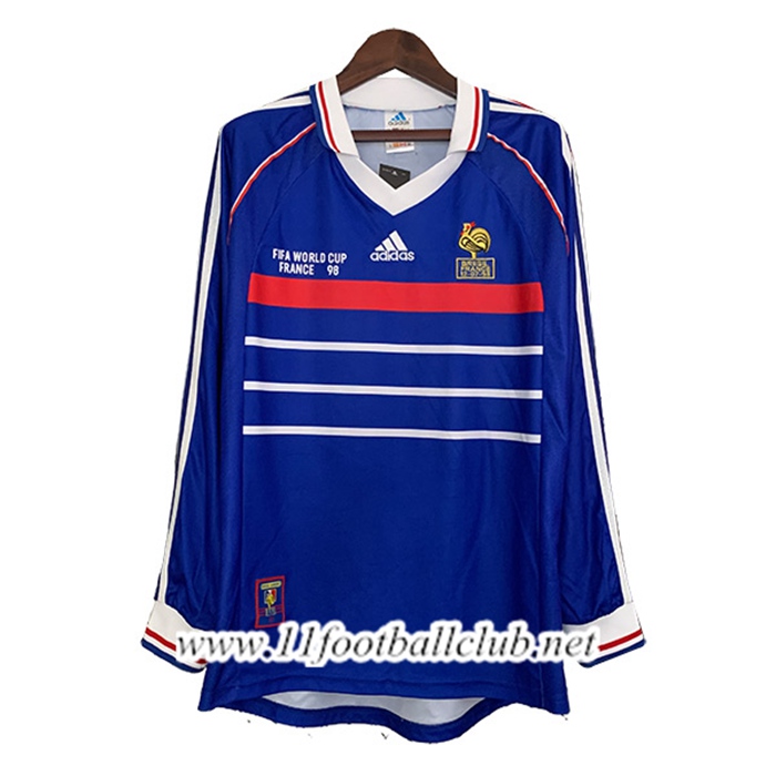 Maillot de Foot France Retro Domicile Manches Longues 1998