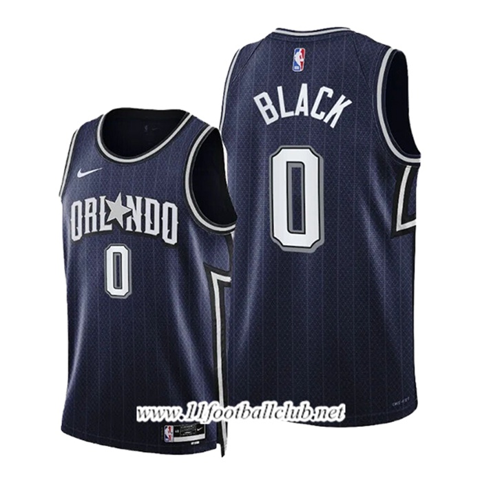 Maillot Orlando Magic (BLACK #0) 2024/25 Noir/Gris