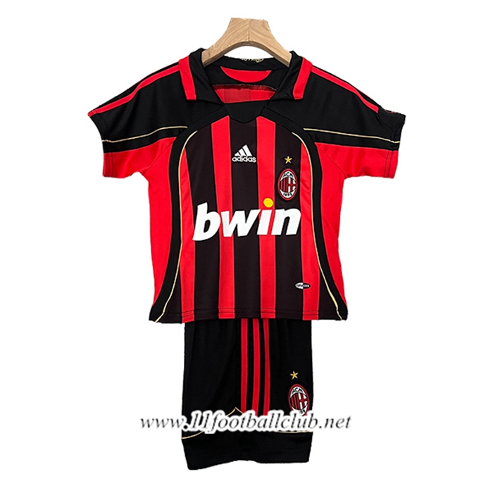 Maillot de Foot Milan AC Retro Enfant Domicile 2006/2007
