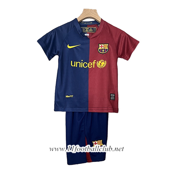 Maillot de Foot FC Barcelone Retro Enfant Domicile 2008/2009