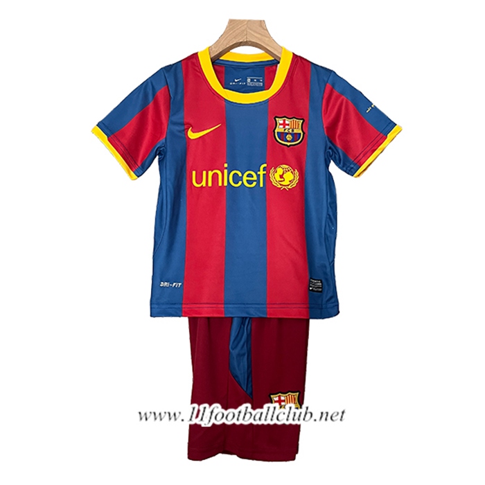 Maillot de Foot FC Barcelone Retro Enfant Domicile 2010/2011