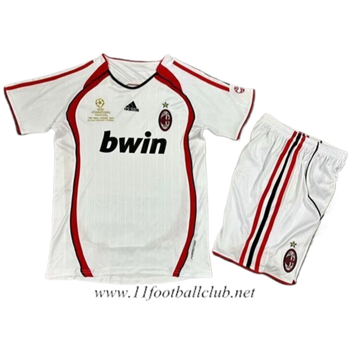 Maillot de Foot Milan AC Retro Enfant Exterieur 2006/2007