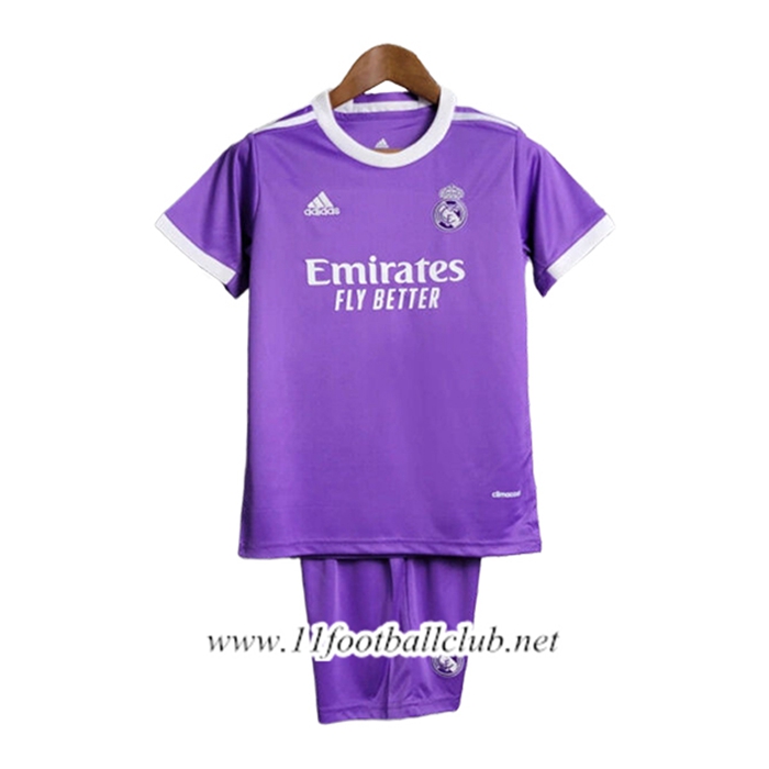 Maillot de Foot Real Madrid Retro Enfant Exterieur 2017/2018