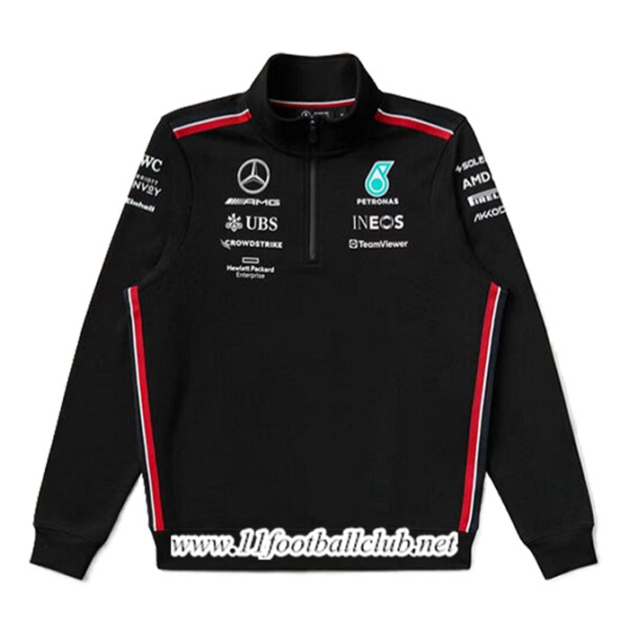 Sweatshirt F1 Mercedes Benz Team Noir/Rouge 2024