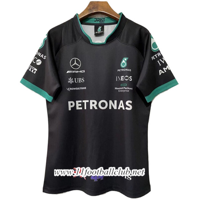 T-Shirt F1 Mercedes Benz Team #44 Noir/Vert 2024