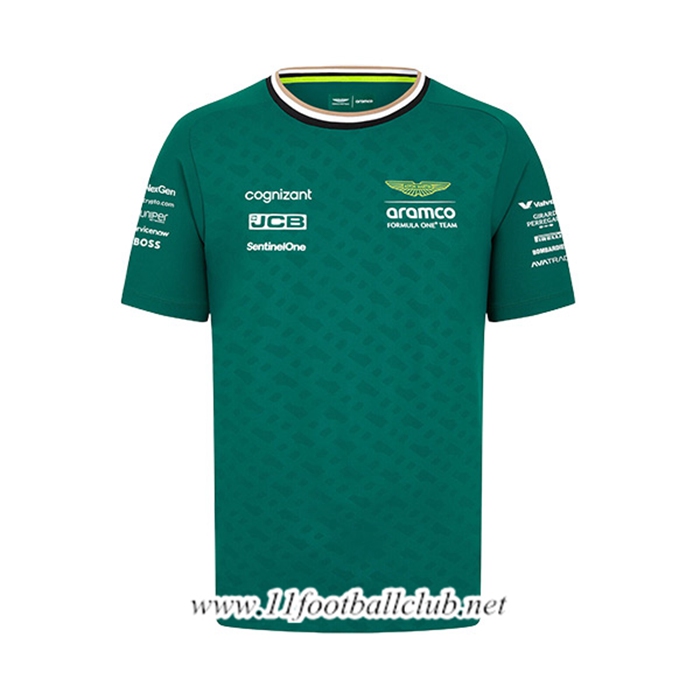 T-Shirt F1 Aston Martin Team (ALONSO #14) Vert 2024