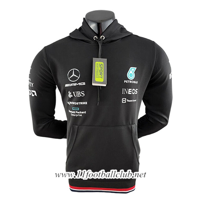 Sweatshirt Capuche F1 Mercedes Benz Team Noir 2024