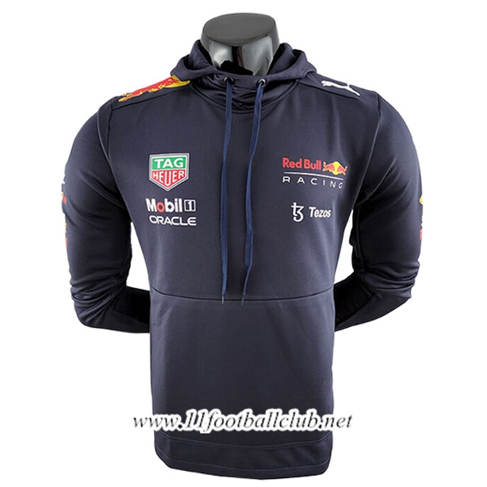 Sweatshirt Capuche F1 RedBull Racing Team Bleu Marine 2024