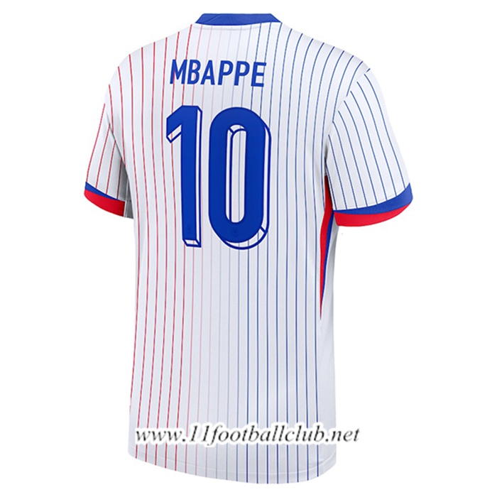 Maillot Equipe Foot France (MBAPPE #10) 2024/2025 Exterieur