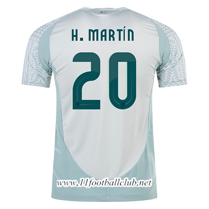 Maillot Equipe Foot Mexique (H.MARTIN #20) 2024/2025 Exterieur