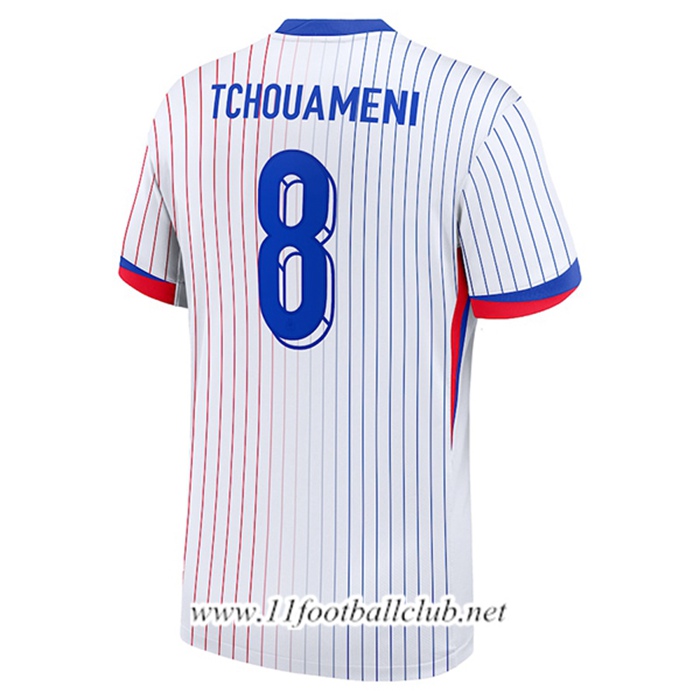 Maillot Equipe Foot France (TCHOUAMENI #8) 2024/2025 Exterieur