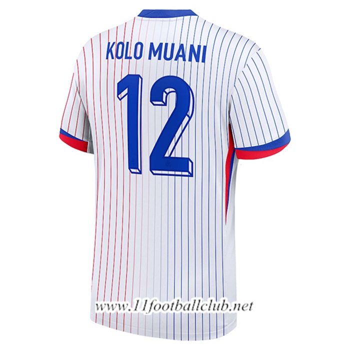 Maillot Equipe Foot France (KOLO MUANI #12) 2024/2025 Exterieur