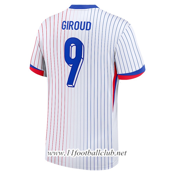 Maillot Equipe Foot France (GIROUD #9) 2024/2025 Exterieur