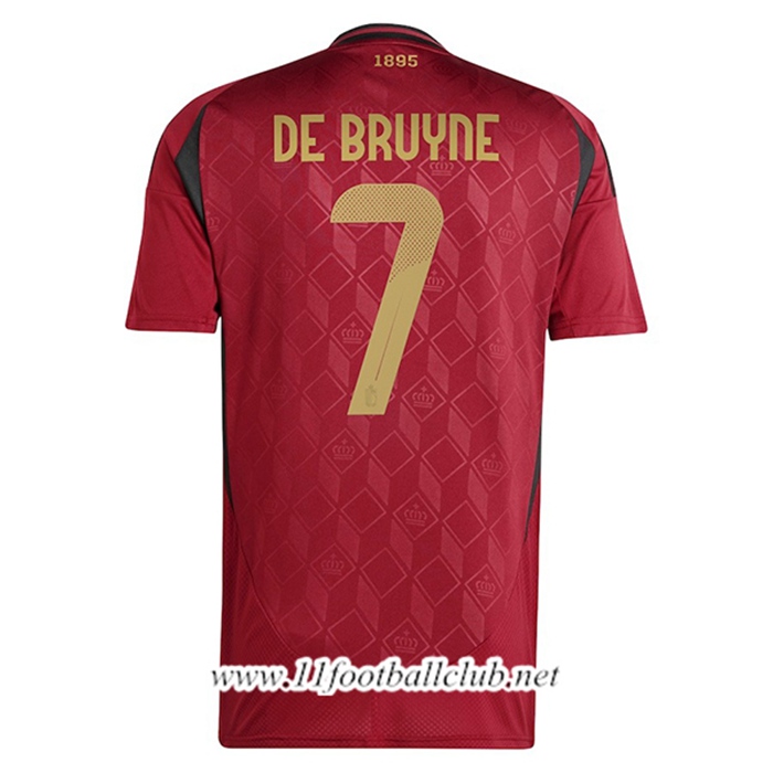Maillot Equipe Foot Belgique (DE BRUYNE #7) 2024/2025 Domicile